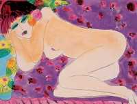 丁雄泉 1992年作 紫色的幻想